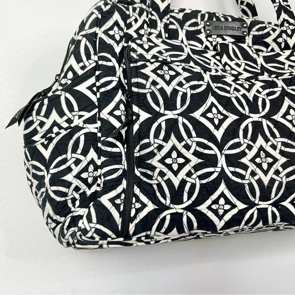 Vera Bradley Black & White Concerto Stroll Around Diaper Bag